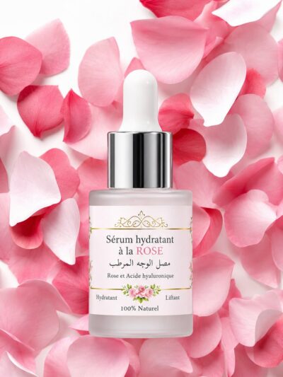 sérum hydratant à la rose, hydratation intense Jardins Sidi Amor