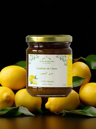 Notre confiture artisanale de citron est garantie sans conservateurs et a reçu la médaille de bronze au Concours National des Produits du Terroir de 2018.
