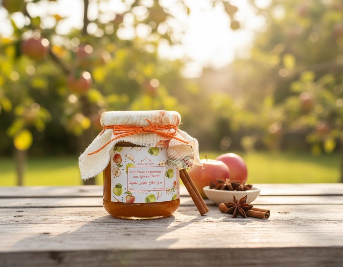 Confiture de pommes aux épices d’hiver
