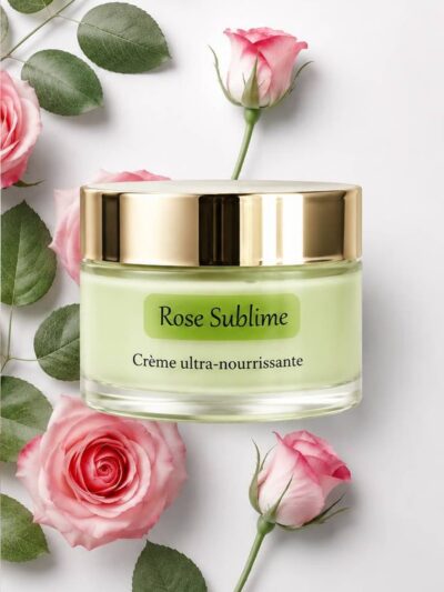crème sublime de nuit pour le visage à la rose